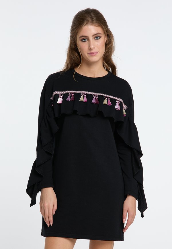 Freizeitkleid - schwarz