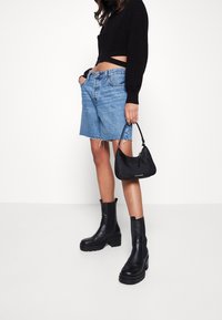Noisy May Strickpullover - black