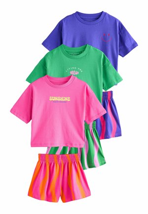 REGULAR FIT -   3 PACK SET - Pyžamová súprava - green pink