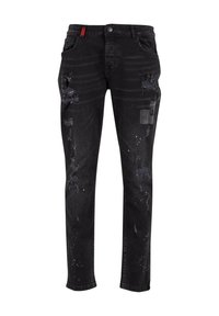 PABLO - Straight leg -farkut - black