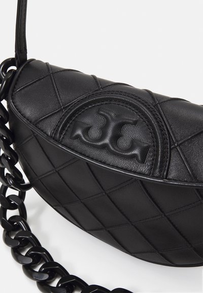Tory Burch MINI FLEMING SOFT CRESCENT - Sac à main - black