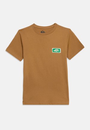 Quiksilver SERENITY SPLASH UNISEX - Tricou cu imprimeu - brown