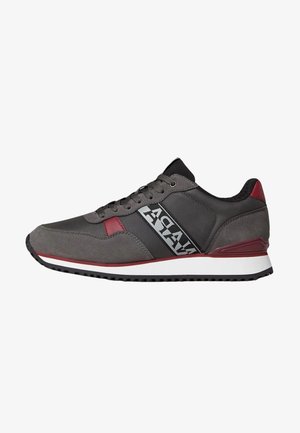 Baskets basses - grey red