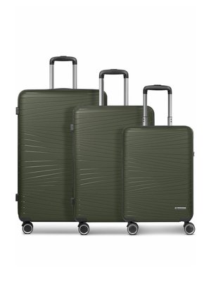 FRANKY, DALLAS 3.0 4 ROLLEN KOFFERSET 3-TEILIG MIT DEHNFALTE UNISEX - Boardcase - olive