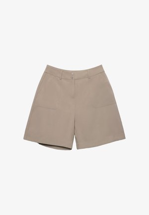 Calliope, PANTALONE CORTO TINTA UNITA - Shorts - fango