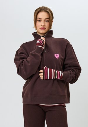 PAULI HALF-ZIP - Felpa - truffle
