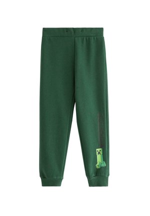 MINECRAFT JOGGERS WITH BRUSHED INSIDE - Verryttelyhousut - dark dusty green