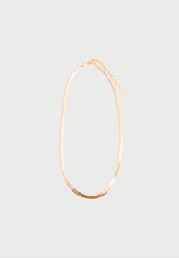 Guldfarvet kædedyse med et glat, afrundet design, der har en delikat lås og justerbar længde for en tilpasset pasform.