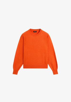 Massimo Dutti, 100% CASHMERE LONG SLEEVE SWEATER - Trui - orange