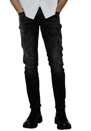 LES HOMMES, Slim fit jeans - black