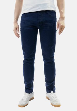 KNOPFVERSCHLUSS 5-POCKET - Slim fit jeans - dunkelblau