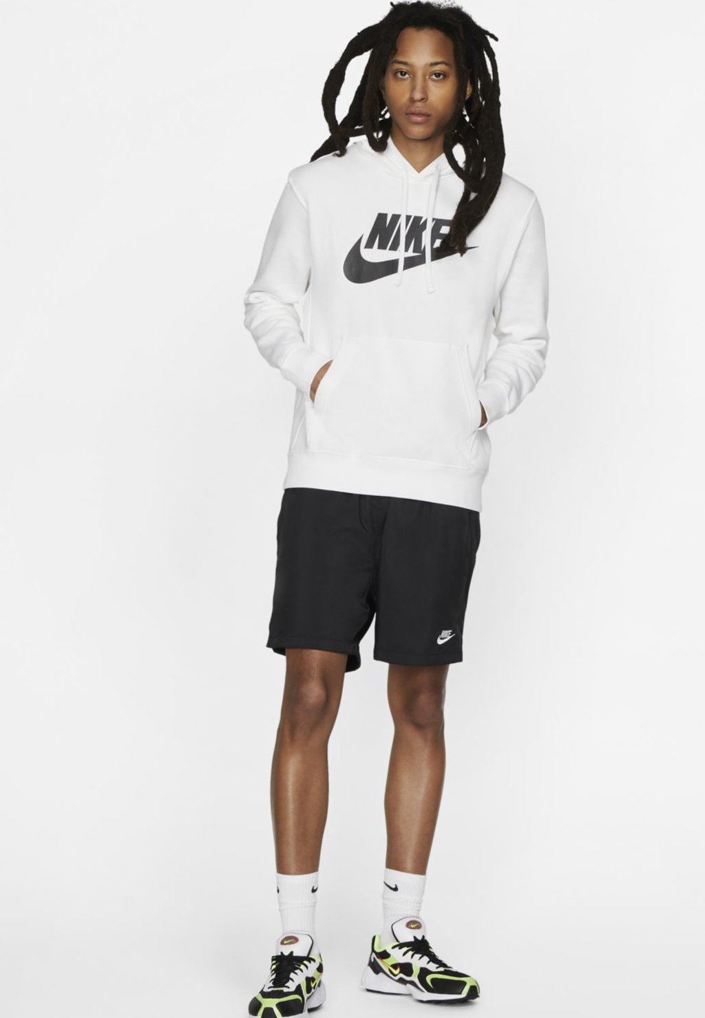 Nike Sportswear CLUB HOODIE - Jersey con capucha - white/blanco - Zalando.es