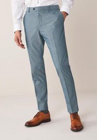 Next - Trousers - Suit Trousers    Slim Fit - Pantalon de costume - light blue Image miniature 1