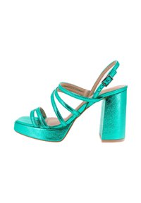 Blogger Sandalias de tacón - verde