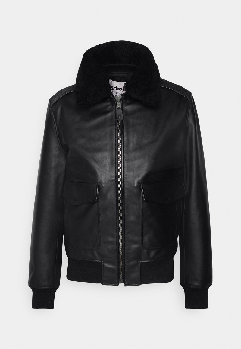 Schott Leren jas zwart