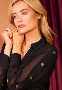 Love & Roses REGULAR FIT - LONGLINE   DETAIL - Bluza - black