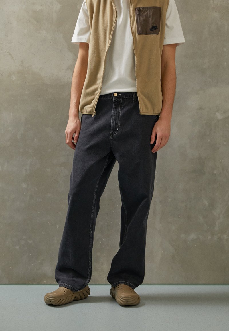 Carhartt WIP - SIMPLE PANT - Relaxed fit jeans - black heavy stone wash, Enlarge