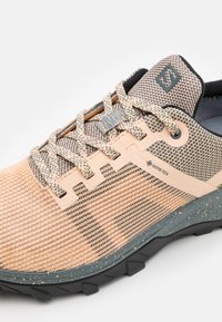Salomon OUTLINE PRISM GTX - Sapatos de caminhada - almond cream/stormy weather/black