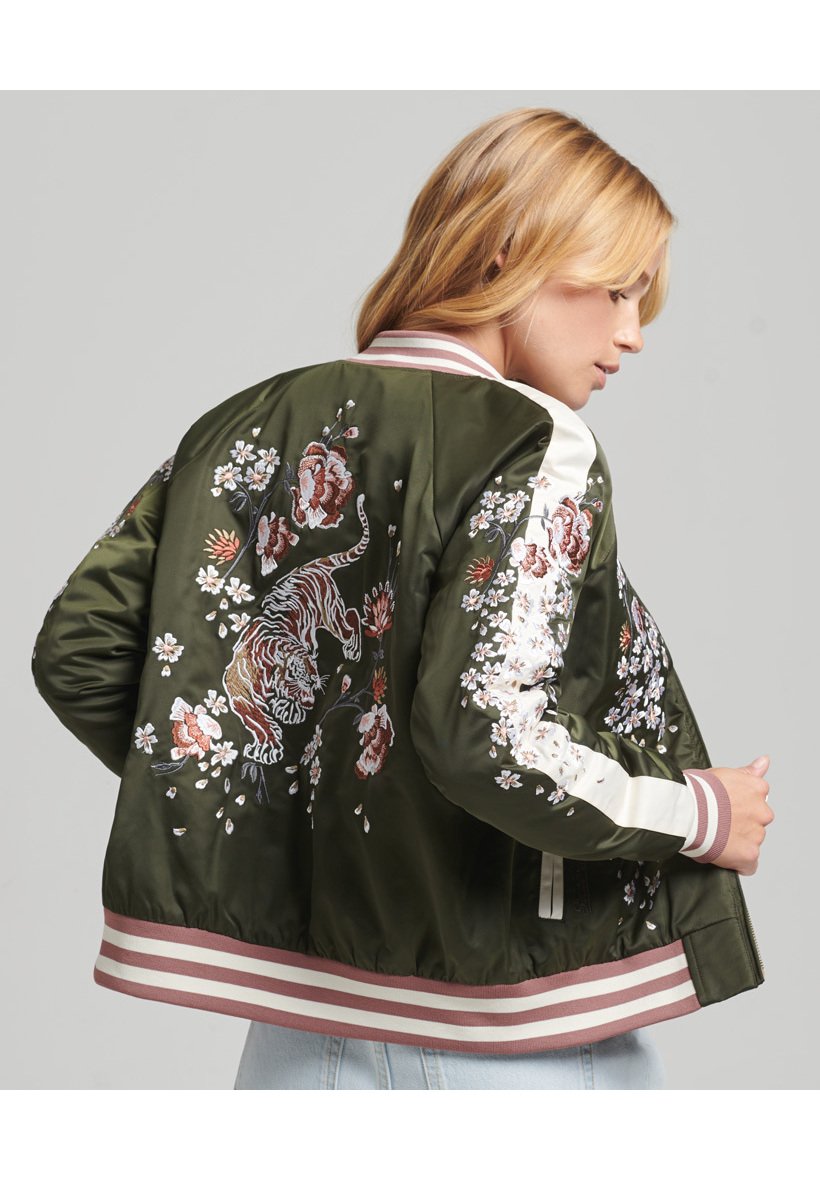 stitched bomber jacket