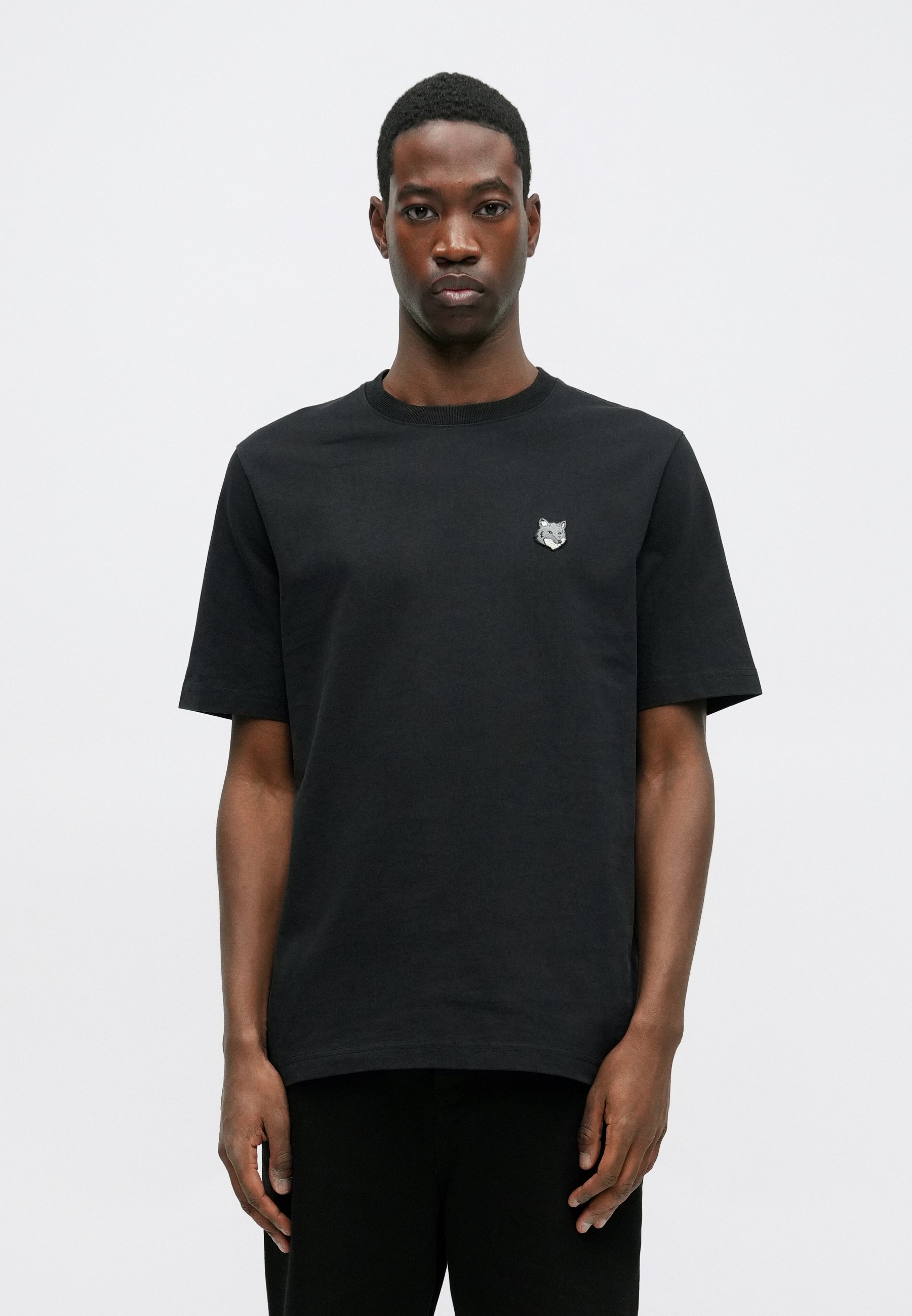 Maison Kitsuné FOX HEAD COMFORT TEE - Basic T-shirt - black
