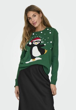 ONLXMAS - Strickpullover - green jacket