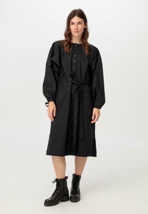 Organic - Shirt dress - schwarz