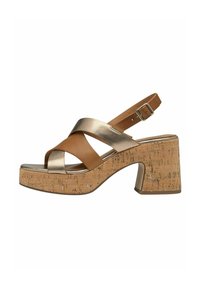 Sandaletter - cognac comb