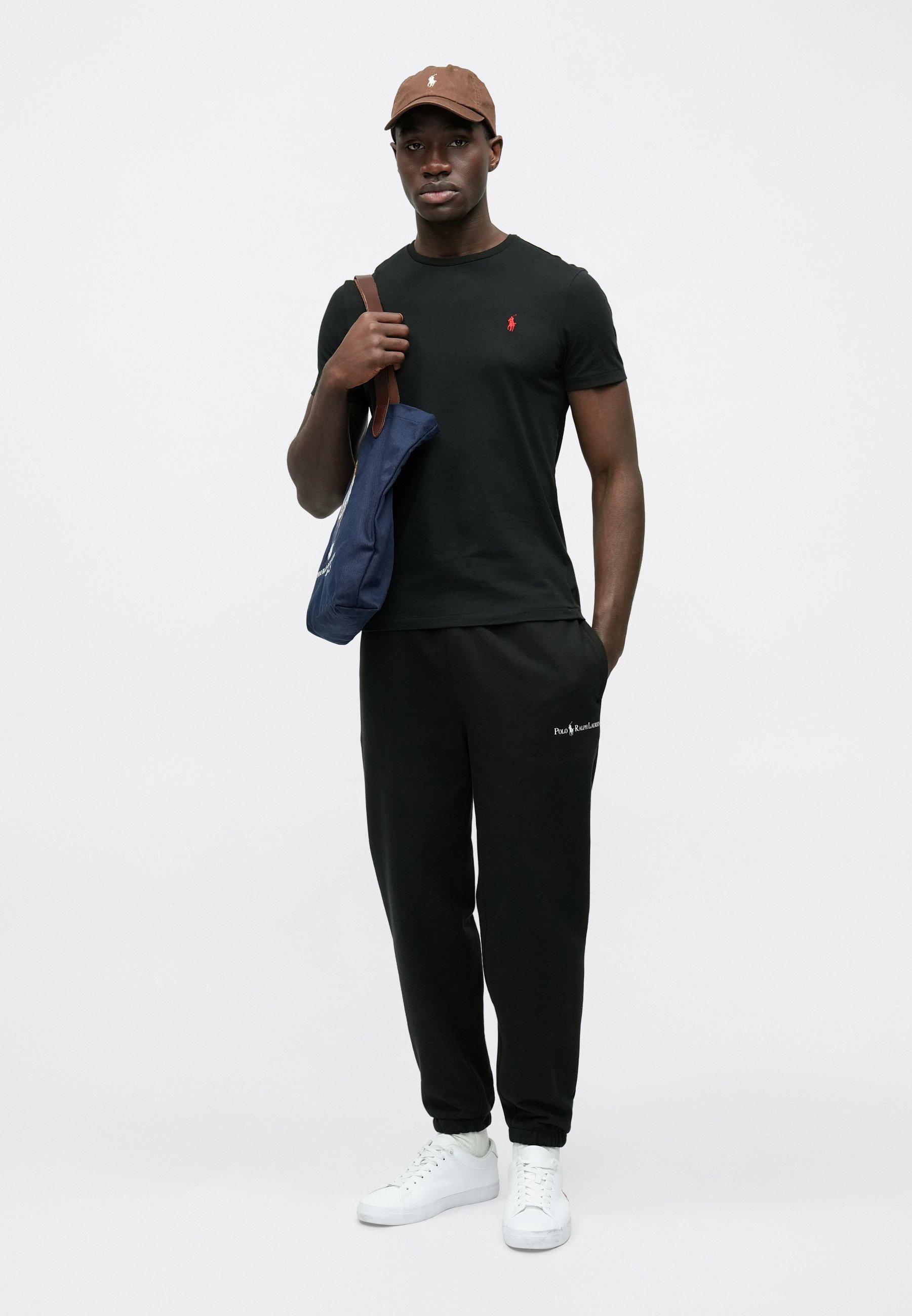 Polo Ralph Lauren SLIM FIT MESH POLO SHIRT - Bluză polo - black