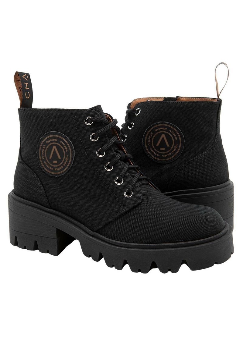 Damen Ankle Boots | CHARLES FOOTWEAR DANNY Plateaustiefelette black/schwarz - SB62767 Damen Ankle Boots | CHARLES FOOTWEAR DANNY Plateaustiefelette black/schwarz - SB62767