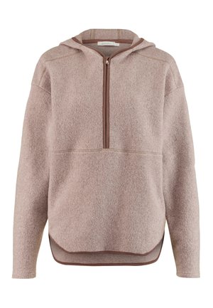 RELAXED - Fleece trui - mandelbraun