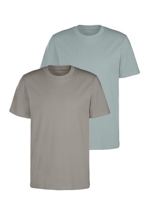 T-Shirt basic - stein   mint