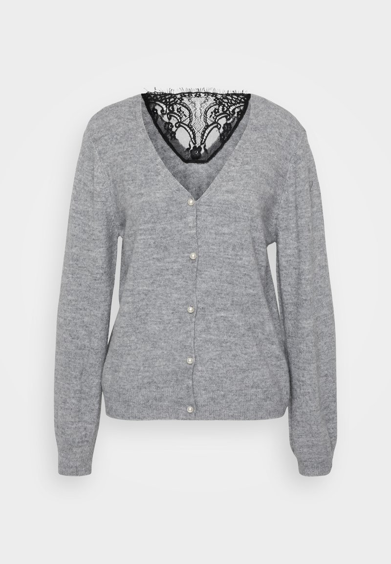 Only Tall Vest lichtgrijs gemêleerd