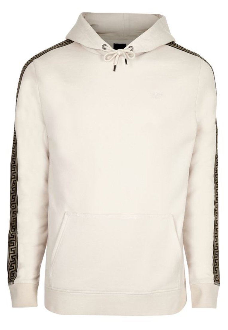 River Island TAPE SIDE Hoodie stoneGraniet Zalando.nl River Island Trui stoneGraniet Zalando.nl
