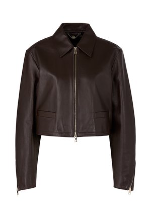 Marc Cain Lederjacke - dark wood