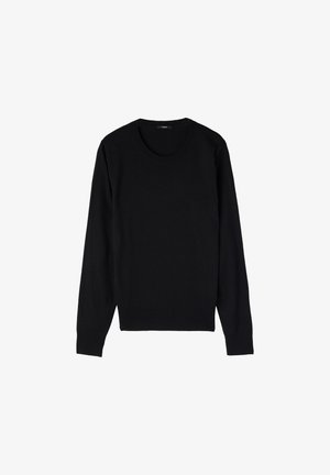 Tezenis, LONG SLEEVE ROUND-NECKLINE - Jumper - black