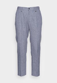 TROUSERS GUSTAF CARROT FIT IN BLEND FABRIC - Calças - ink blu