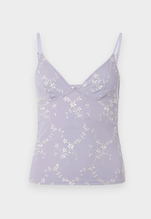 BDG Urban Outfitters JE TAIME BRODERIE - Top - lilac