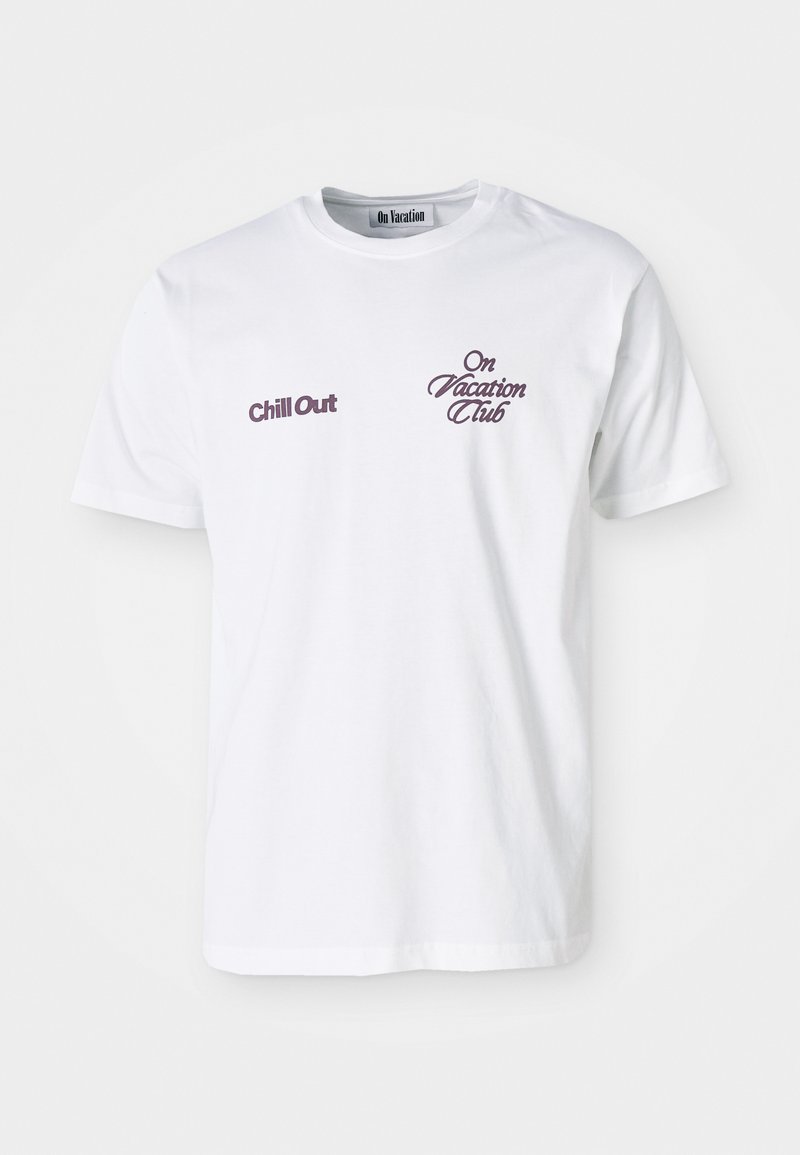 On Vacation T-shirt print wit
