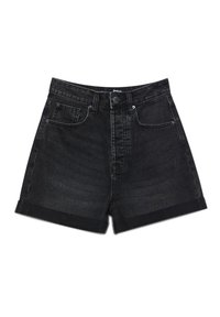 MOM-FIT - Farkkushortsit - black denim