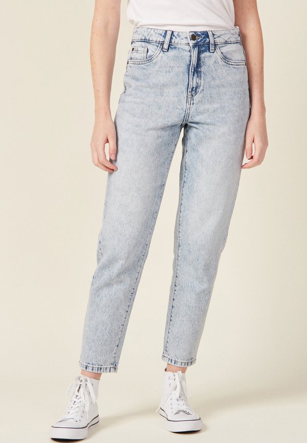 MOM-7/8 - Jeans Straight Leg - denim snow bleu