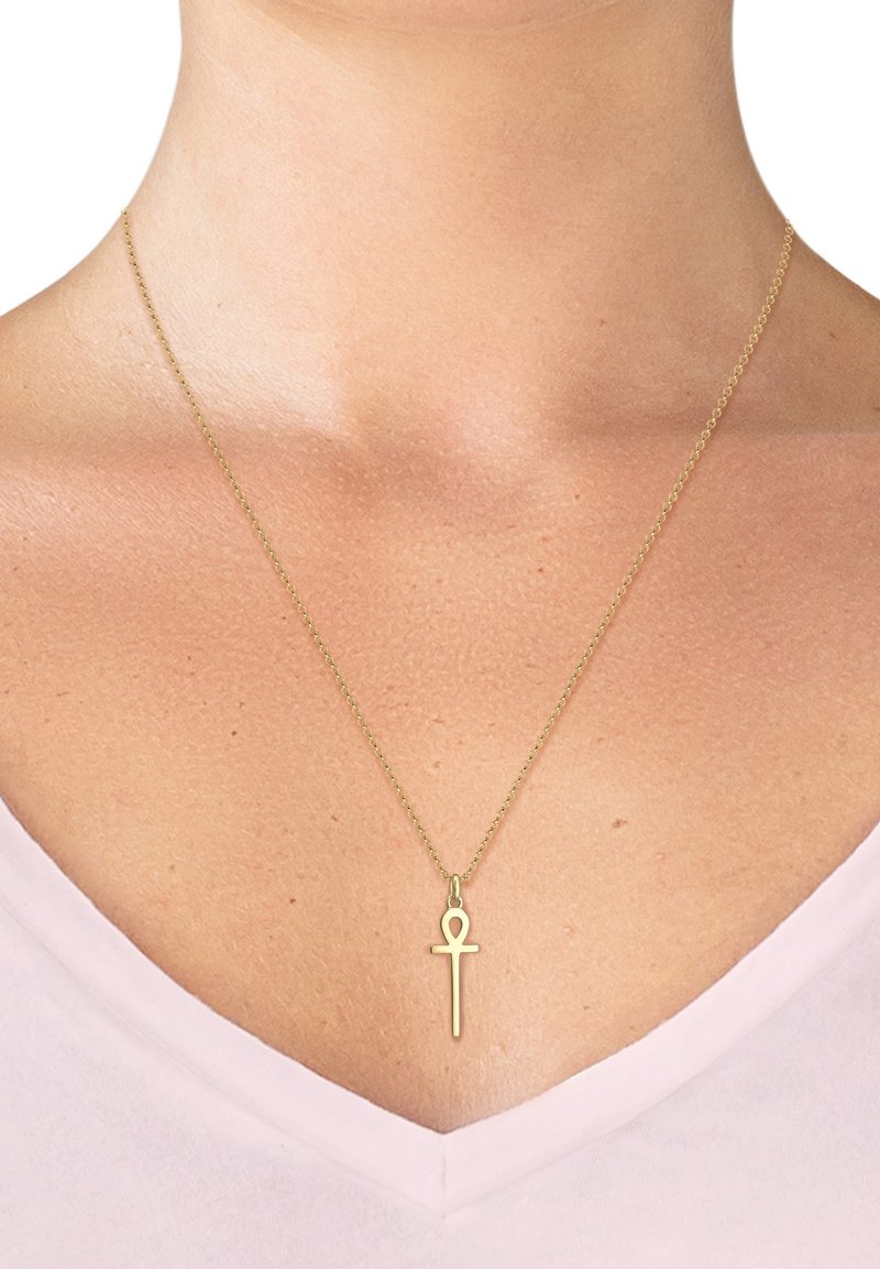 Elli ANKH SYMBOL CROSS  - Halskæder - gold-coloured