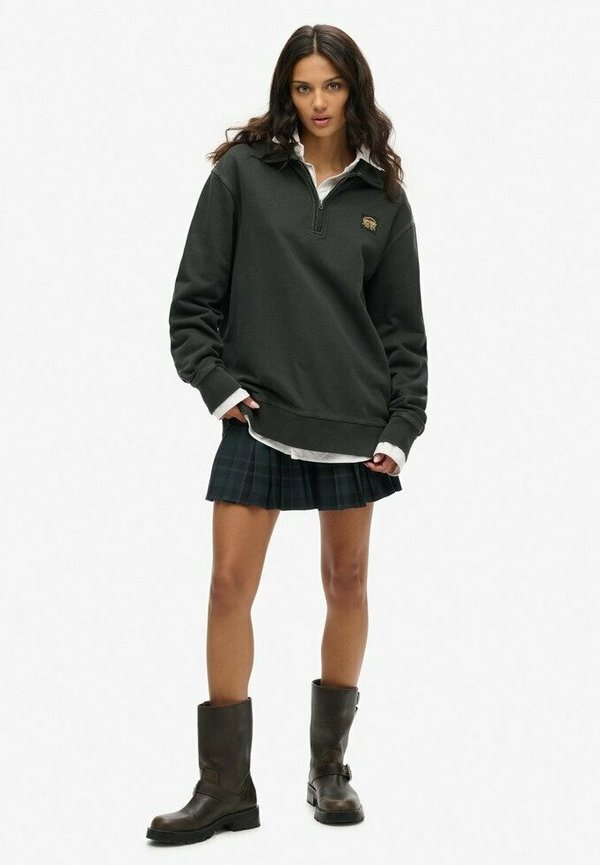 CONTRAST STITCH HALF ZIP  - Sweatshirt