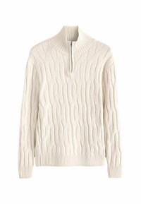 Stickad tröja - ecru white
