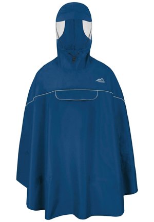 normani Outdoor Sports Wasserdichter Fahrradponcho mit Kapuze und Sichtfenster - Cape - navy
