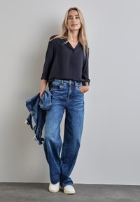 Street One BASIC IN UNIFARBE - Bluse - blau