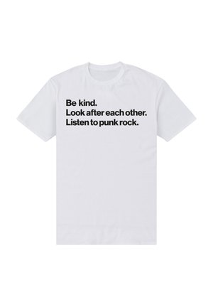 Henry Tiger, MUSIC LISTEN TO PUNK ROCK - T-shirt print - white