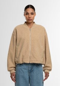 Urban Classics STRUCTURED - Fleecejas - unionbeige