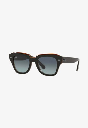 Ray-Ban STATE STREET - Occhiali da sole - nero su marrone trasparente