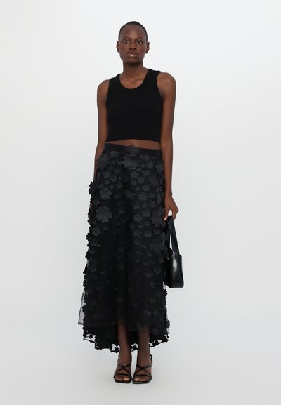 Ida Sjöstedt CARRIE SKIRT BRIDAL - Fustă maxi - black