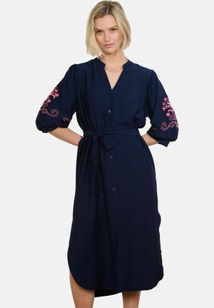 EMBROIDERED  - Srajčna obleka - navy basic